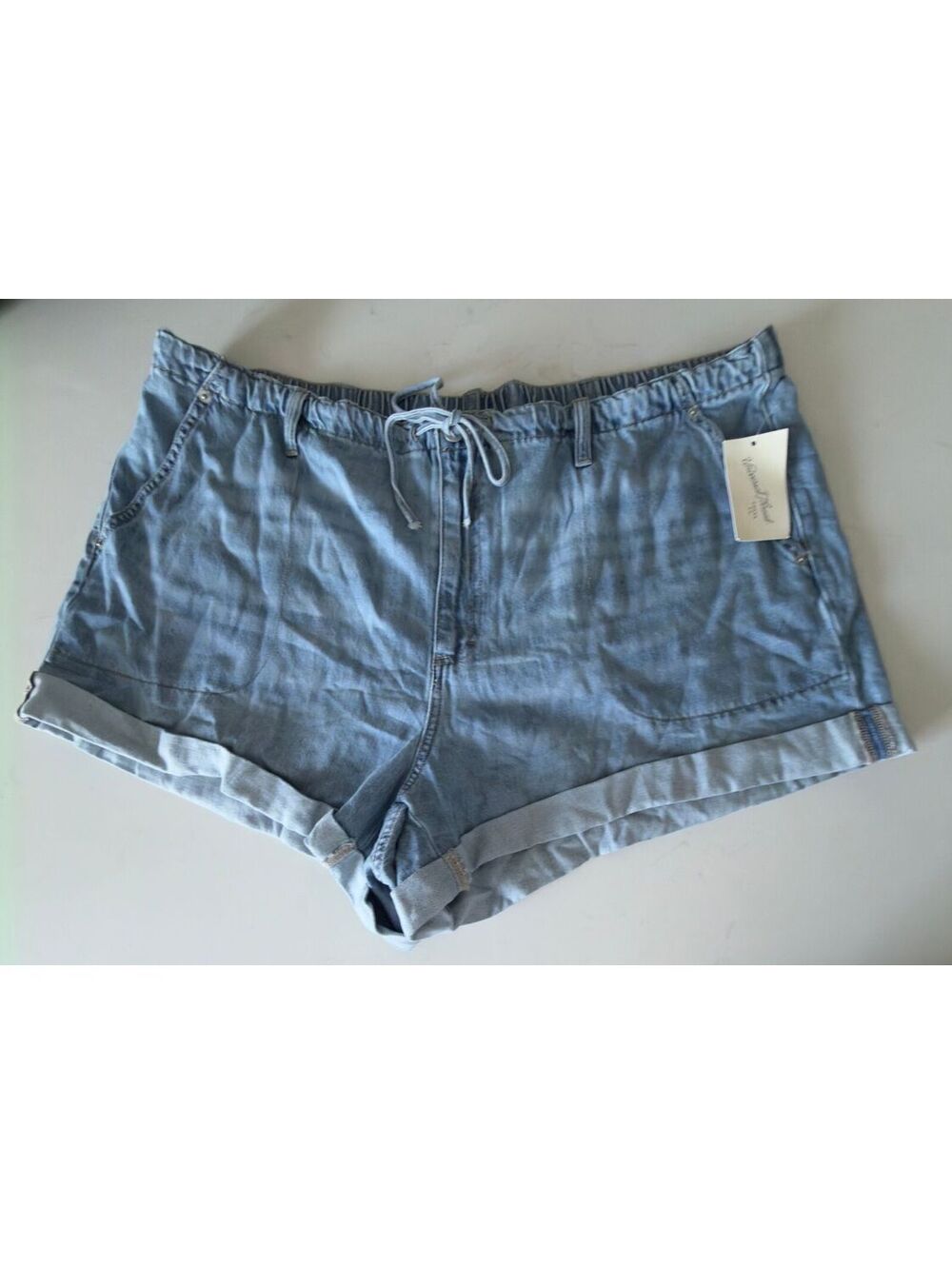 Universal Thread Pull On Drawstring Denim Shorts Women Size 22